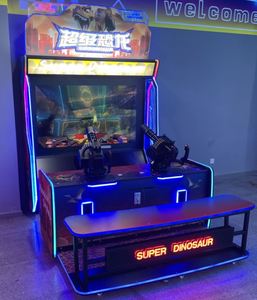 เครื่องเกมอาร์เคดยิงปืนในร่ม Artbel Super Dinosaur สำหรับ 2 ผู้เล่น ตู้เกมวิดีโอแบบหยอดเหรียญ สนุกสนาน โครงสร้างโลหะ รับประกัน 1 ปี - Product Image 2