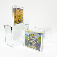 Boîte d'appoint de protection de cartes en acrylique avec couvercle magnétique ETB anti-poussière personnalisée pour boîte Elite Trainer