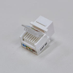 CAT5E RJ45 CAT 5E 90 Degree Punch Free Socket Module Connector Network Coupler <b>Ethernet</b> Wall Jack Keystone Jack - Product Image 6