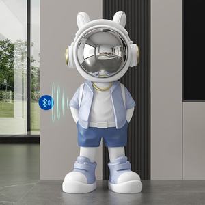 Sculpture en résine d'astronaute sur le thème de l'espace, grande taille, très vendue, pour la décoration du salon, de la chambre et du bureau, artisanat en résine - Product Image 4