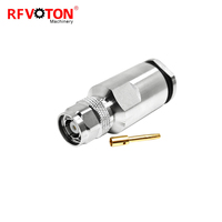Konektor Koaksial RF Tanpa Solder (EZ)  Tahan Air  WTR400 H1000  Kabel Pemasangan Jepit  Colokan Tnc Male  Polarisitas Terbalik Pabrik (RP)