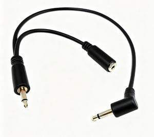 Câbles empilables de correction de <span class=keywords><strong>marelle</strong></span> avec le type mono de connecteur de veste de PVC de diviseur de 3.5mm Y - Product Image 1