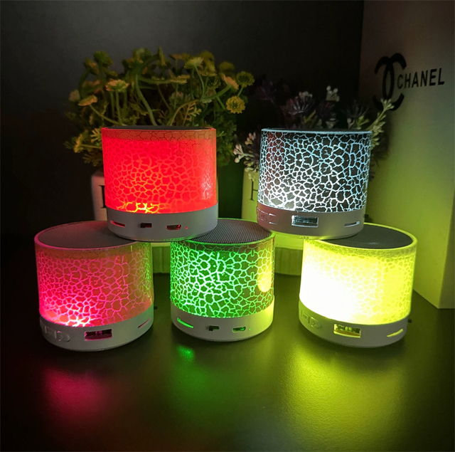 Factory Cheap Price Mini Speaker Small Outdoor Boombox A9 Bt Speakers Wireless Led Light Portable Speaker for Outdoor