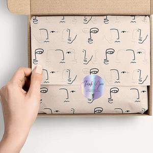 Personalisierte Runde Danke-Aufkleber auf Kraftpapier, Selbstklebend, 2 Zoll - Product Image 6