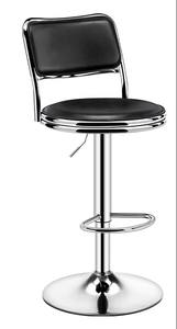 학교 실험실 가구 현대적인 스틸 실험실 스툴 조절 가능 및 회전 가능한 바 의자 베이스 학교 야외 식사용 - Product Image 3