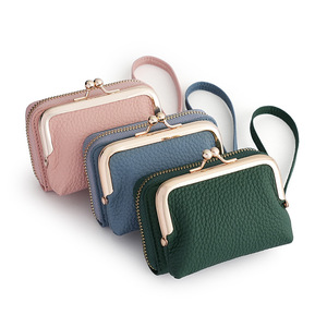 Phong cách Hàn Quốc đa khe cắm thẻ công suất lớn THẺ CLIP dễ thương tươi mới đồng xu Ví của phụ nữ Túi tín dụng in chủ thẻ - Product Image 1