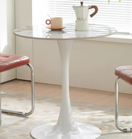 Table basse ronde en métal de 75cm-parfaite pour les cafés