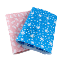 Tissu en feutre non tissé 100% polyester, personnalisé, imprimé, doux, aiguilleté, antistatique, respirant, imperméable et thermocollant