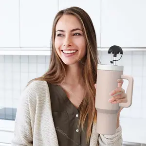 Meilleurs produits de vente 2024 bouchon anti-fuite en Silicone Portable pour gobelet tasse paille couverture Topper Cap