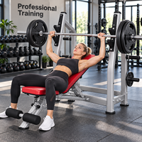 Alat Latihan Angkat Beban dan Leg Curl Multi-Stasiun Berkualitas Tinggi yang Dapat Disesuaikan, untuk Home Gym dengan Gaya Flat
