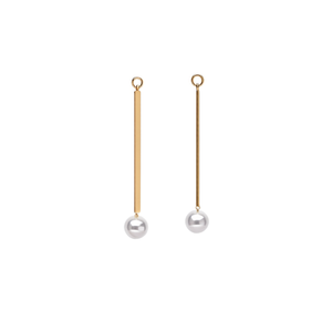 Boucles d'oreilles pendantes tendance en acier inoxydable 316L avec placage or PVD, durables et résistantes - Product Image 2