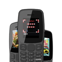 HP Lansia N106 Super Tahan Lama, Tombol Besar, Harga Murah, Dual SIM, Dilengkapi Logo
