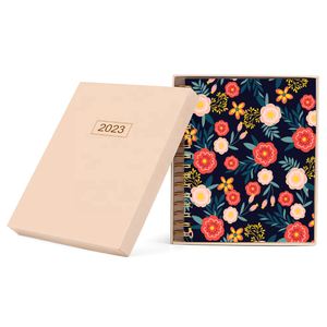 2023 su misura a spirale B5 dimensioni Planner grande copertina di carta con Logo stampato diario per uso scolastico e regalo - Product Image 2