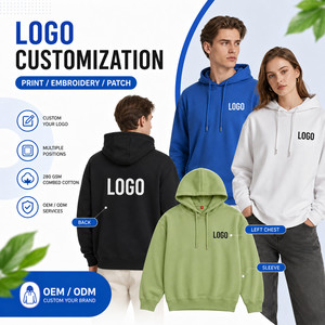 Sudadera con Capucha Personalizada con Logotipo, 280 GSM, Algodón Peinado, Unisex, Talla Grande, para Hombre y Mujer, Sudadera con Capucha Lisa, Venta al Por Mayor, OEM - Product Image 2
