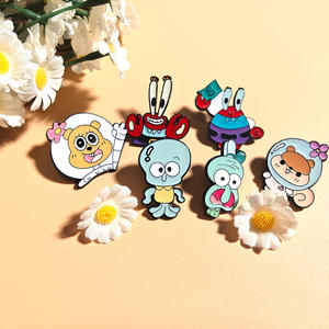 Nuevo Broche de Dibujos Animados de Patricio Estrella, Insignia de Metal Fundido de <span class=keywords><strong>Mr</strong></span>. Krabs, Pin Grabado para Bolsa de Estudiante, Accesorios - Product Image 3