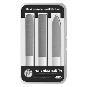 Kit de limage à ongles en verre nano, double face, pour polissage et ponçage, avec boîte d'outils de manucure en cristal - Product Image 6