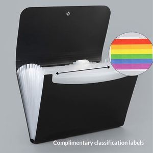 Organizador de Documentos Tipo Acordeón A4, Gran Capacidad, para Clasificación de Exámenes Escolares, Bolsa para Facturas, con Logotipo Personalizado - Product Image 2