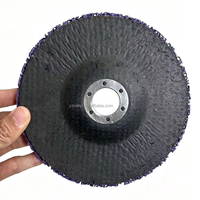 Disques de décapage en fibre de verre de 6 pouces (150 mm) sans colmatage, roue de décapage violette pour meuleuses d'angle
