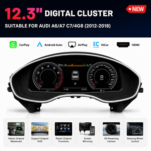 Écran de tableau de bord numérique LCD intelligent pour <span class=keywords><strong>Audi</strong></span> A6 A7 C7 – Amélioration du combiné d'instruments LCD pour voiture - Product Image 2