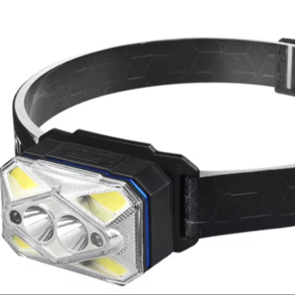 LED Rechargeable Super Bright COB Work Lamp Adjustable Beam Magnetic Detachable Headband Waterproof Camping Lantern Red/Green