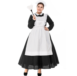 Spot Black and White Castle Maid Adult Traditional Maid Filipino Maid Acting <strong>Costume</strong> <strong>Plus</strong> <strong>Size</strong> Women's Clothing - Product Image 4
