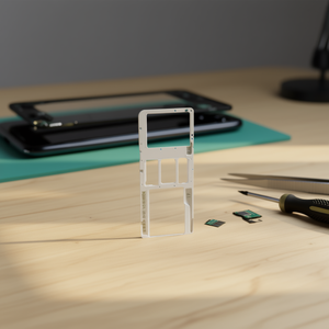 Bandeja para tarjeta SIM y micro SD Xiaomi para Redmi Note 11 4G, color blanco - Product Image 3