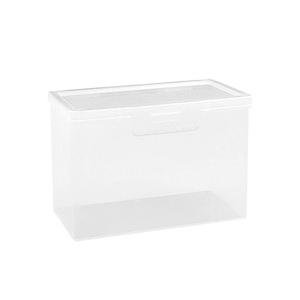 Caja rectangular de plástico para organizar tarjetas de visita, tarjetas de juego, tarjetas de crédito y cartas de juego; caja de almacenamiento transparente. - Product Image 5