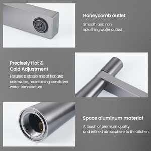 <span class=keywords><strong>Grifo</strong></span> de Lavabo SANIVITAL de Alta Calidad, de Aluminio, de un Solo Orificio, Montado en Cubierta, Agua Fría y Caliente, Mezclador para Baño y Salón - Product Image 2