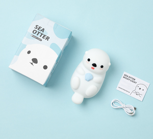 Lámpara Nocturna Moderna y Adorable de Nutrias Marinas con Control Táctil, de Silicona Suave, para Niños y Bebés, Recargable por USB, con Intensidad Regulable - Product Image 5