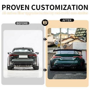 AD Style Carbon Fiber Rear Wing <strong>Spoiler</strong> For BMW 3 Series M3 G80 4 Series M4 G82 G83 - Product Image 4