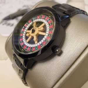 Montres pour hommes avec cadran rotatif style <span class=keywords><strong>Roulette</strong></span> russe, étanches, montres de <span class=keywords><strong>table</strong></span> de <span class=keywords><strong>roulette</strong></span>, montres de sport <span class=keywords><strong>Roulette</strong></span> - Product Image 2