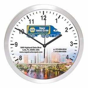 Relojes de Pared Metálicos Simples con Logotipo Personalizado para Decoración del Hogar, Sala de Estar u Oficina - Product Image 4