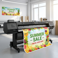 Imprimante grand format ECO Solvent Jetpal 2,5 m, idéale avec tête d'impression XP600/i3200, pour la publicité intérieure ou extérieure.
