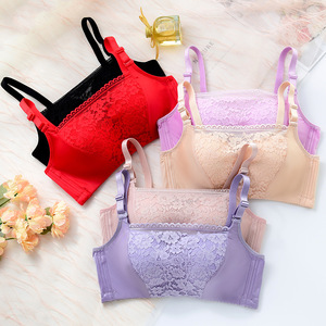 Nuevo estilo, sujetador sexy de encaje sin aros, con forro transpirable, ajustable, copa 3/4, push-up para mujer - Product Image 2