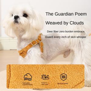 Nuevo Conjunto de Tres Piezas para Mascotas con Diseño de Lazo Adorable: Correa, <span class=keywords><strong>Chaleco</strong></span> y Collar para Perros con Cierre de Hebilla - Product Image 3