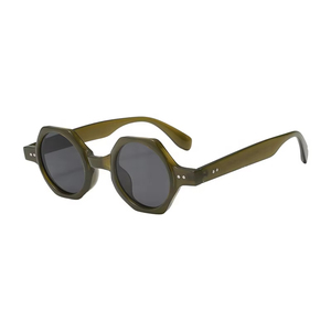 แว่นกันแดดทรงเหลี่ยมกรอบเล็กสำหรับผู้ชาย สไตล์เรโทร ยูนิเซ็กส์ ขายส่งสุดฮิต ปี 2025 รุ่นใหม่ วัสดุ PC รับทำโลโก้ - Product Image 4