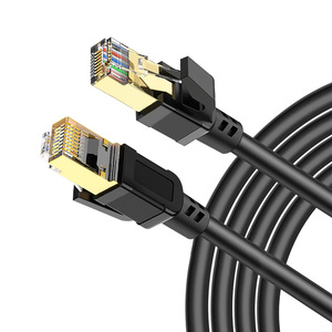 1m 2m 3m 5m 10m 15m 20m <b>25m</b> 30m Factory Price 40Gbps Cat 8 28AWG S/FTP Ethernet Cable RJ45 Cat 8 Pure Copper Patch Cord PVC - Product Image 1