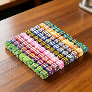 Paquete a Granel de <span class=keywords><strong>Dados</strong></span> Poliédricos de Colores Surtidos con Diseño Moteado <span class=keywords><strong>para</strong></span> Juegos de Mesa, Casino, Craps, Yahtzee - Product Image 3
