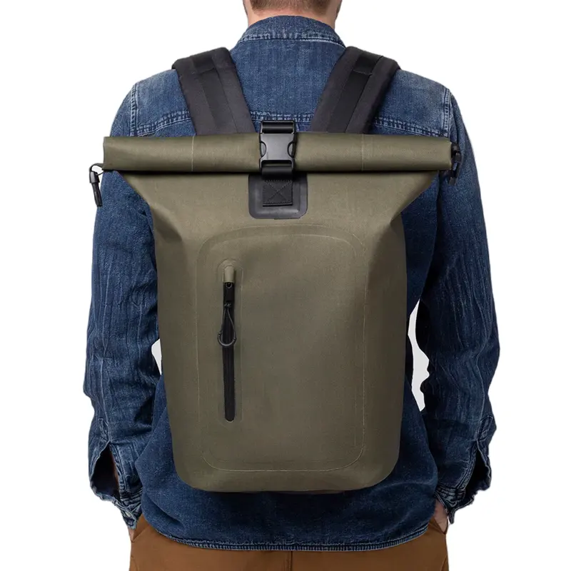 Custom Waterproof Dry Bag Laptop Backpack Roll Top Portable Travel Hiking Backpack