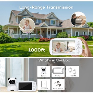 Écran de 5 pouces batterie de 5000mAh, détection du son, Innovation de conversation bidirectionnelle, Babyphone sans fil, vidéo HD intelligente, moniteur de caméra pour bébé - Product Image 6