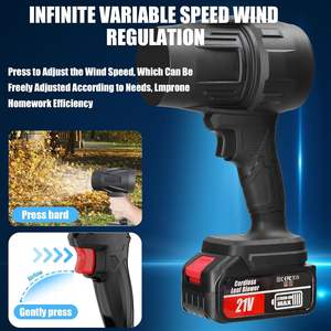Souffleur industriel sans fil haute puissance, ventilateur à jet, 100 000 tr/min, 18-21 V, batterie au lithium <span class=keywords><strong>Maki</strong></span>-ta, moteur sans balais, séchage <span class=keywords><strong>de</strong></span> voiture, animaux <span class=keywords><strong>de</strong></span> compagnie, poussière, feuilles - Product Image 3