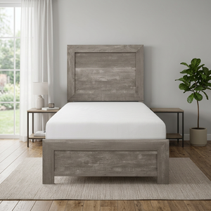 Customizable Luxury Hotel Bedroom <b>Platform</b> <b>Bed</b> Twin Size Solid Oak Wood Rustic Design Durable Wooden <b>Frame</b> <b>Bed</b> Minyu - Product Image 3