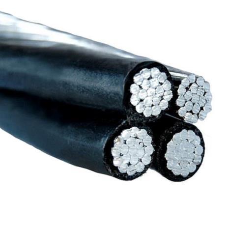 ABC Cable 50 Mm2 Triplex Overhead Insulated Cable Hard Drawn Aluminum Conductor XLPE PVC Outer Sheath Single Stranded Low