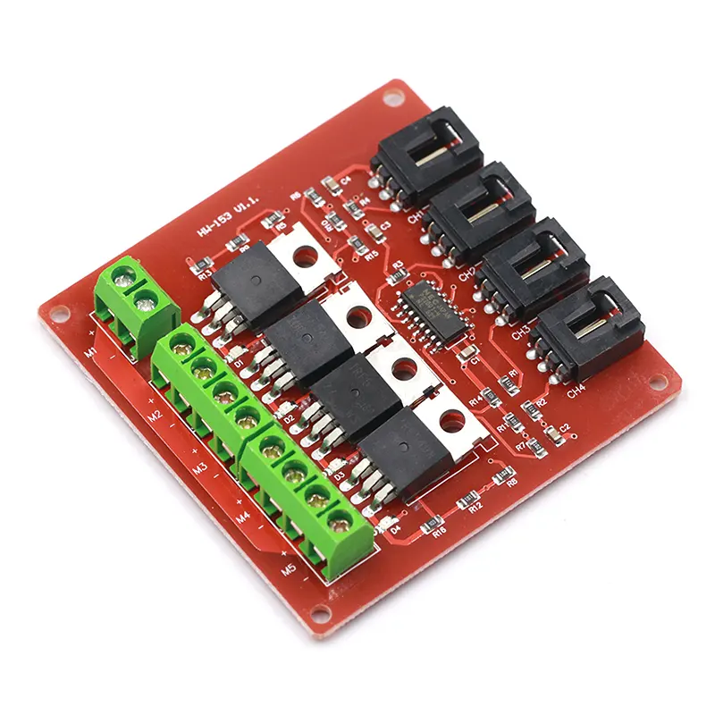 Módulo de interruptor MOSFET de 4 vías, bloque de construcción electrónico, placa de desarrollo, IRF540, módulo de alimentación aislado