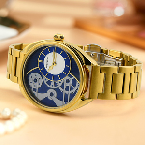 Orologio da Uomo di Lusso Personalizzato in Acciaio Inossidabile Ultra Sottile con Cinturino in Pelle <span class=keywords><strong>e</strong></span> Quadrante a Lancette - Product Image 4