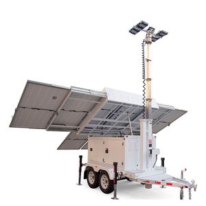 Torre de Iluminación Móvil Solar Híbrida TPE-2400LH de 204000 Lúmenes, Torre de Iluminación LED de 9 m con Remolque y Batería para Minería y Construcción TPE- - Product Image 1