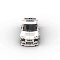 Compatible avec les petites pièces, voiture de course de luxe MOC, jouet de construction éducatif en plastique pour enfants, à assembler soi-même