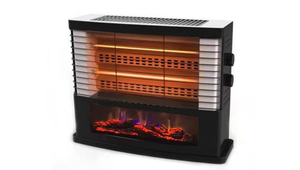 New Design Portable Freestanding Electric Fireplace Quartz <strong>Heater</strong> with Quartz Tubes Adjustable Thermostat &amp; Tip-Over Protection - Product Image 5