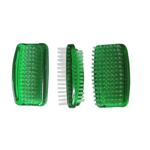 Brosse à ongles en plastique à poils plats pour le nettoyage des ongles, couleur bleu et vert, spécifications normales - Product Image 5