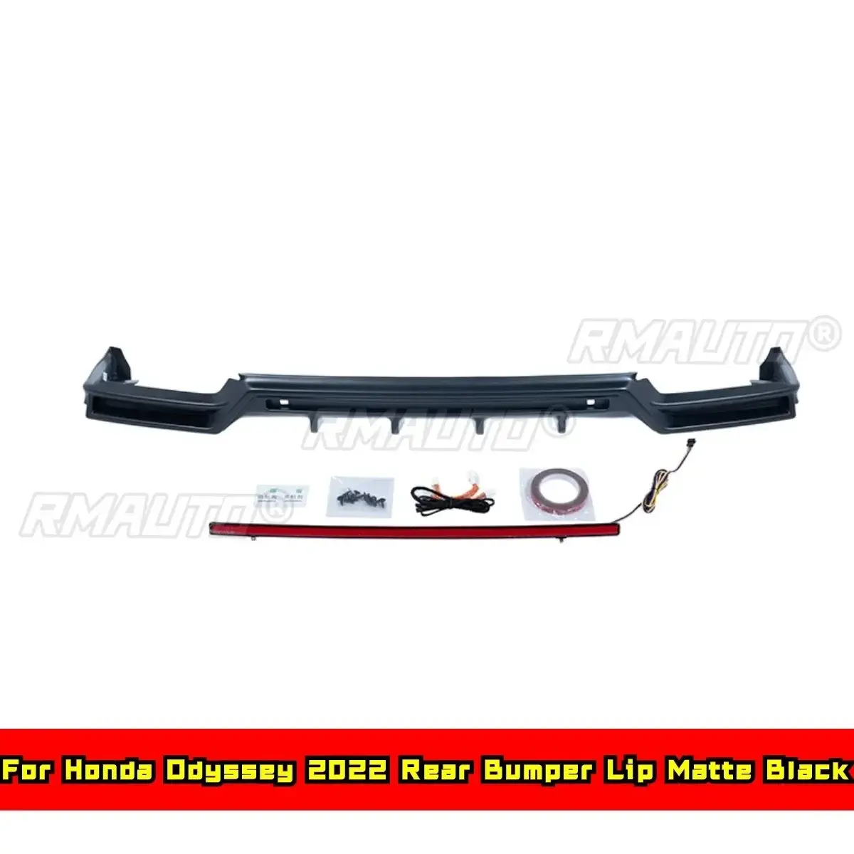 Labio trasero negro mate